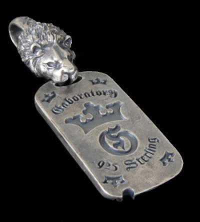 Photo1: Lion With H.W.O Dog Tag