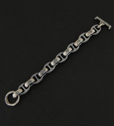 Photo2: H.W.O & Chiseled Anchor Links Bracelet