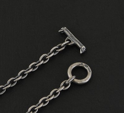 Photo4: 6Chain & Quarter T-bar Necklace