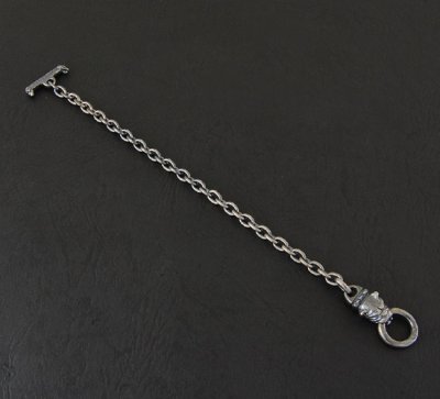 Photo2: Quarter Old Bulldog Quarter Chain Bracelet