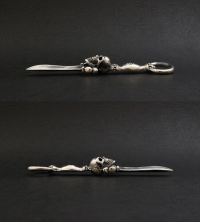 Photo3: Dagger With Skull Pendant