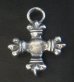 Photo2: Quarter 4 Heart Crown Short Cross Pendant (2)