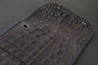 Photo5: Crocodile Head&HornBack Half Wallet