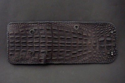 Photo3: Crocodile Head&HornBack Half Wallet