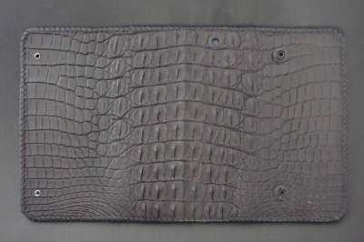 Photo3: Crocodile Horn Back Long Wallet