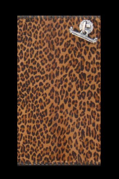 Photo2: Hair-On Medium Leopard Long Wallet