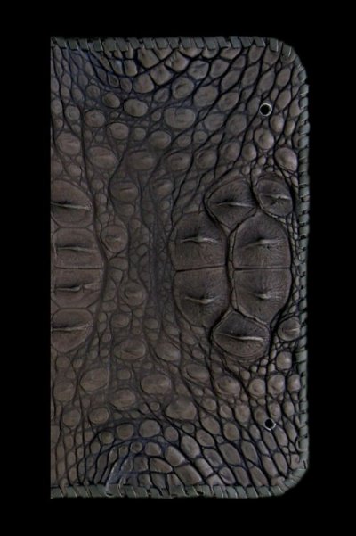 Photo2: Crocodile Head&HornBack Long Wallet