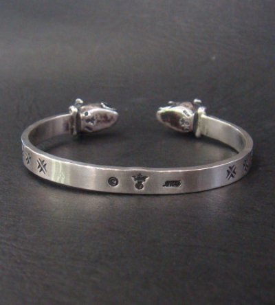 Photo3: Quarter Bulldog Flat Bar Bangle