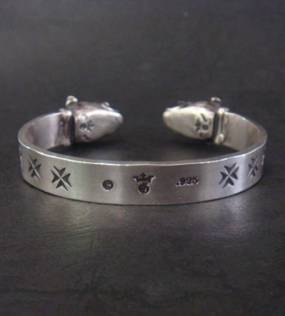 Photo3: Half Bulldog Flat Bar Bangle