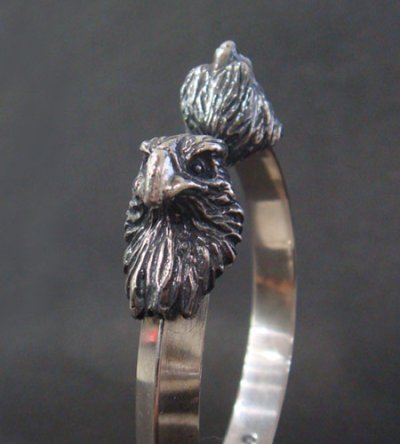 Photo3: Eagle Triangle Wire Bangle