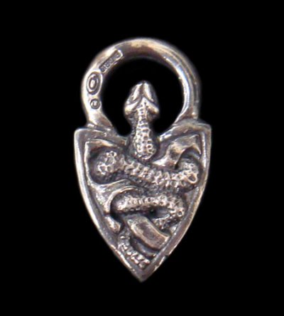 Photo1: Medium Snake Belt Tip Pendant