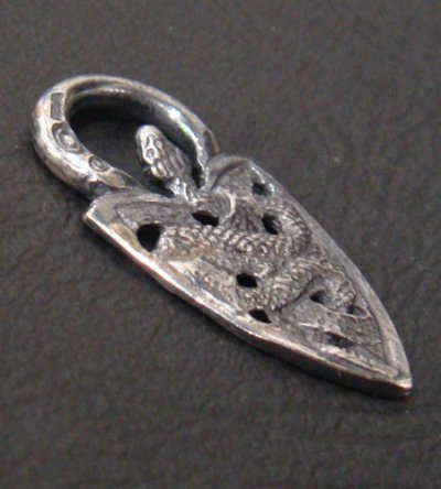 Photo3: Small Snake Belt Tip Pendant