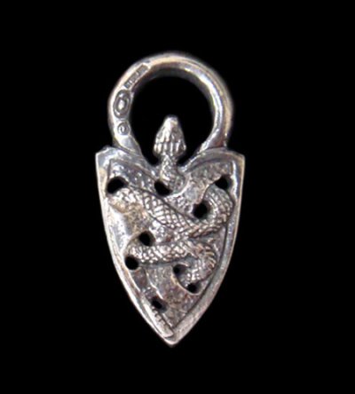 Photo1: Small Snake Belt Tip Pendant