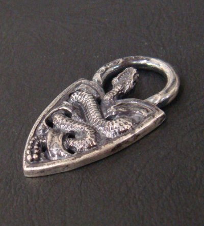 Photo4: Large Snake Belt Tip Pendant