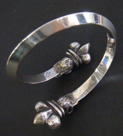 Photo5: Crown Skull Triangle Bangle