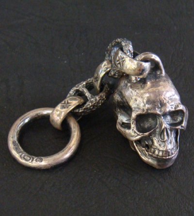 Photo2: Half Large Skull Wallet Hanger