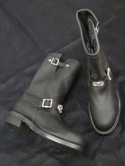 Photo4: Long Boots with Cross Oval