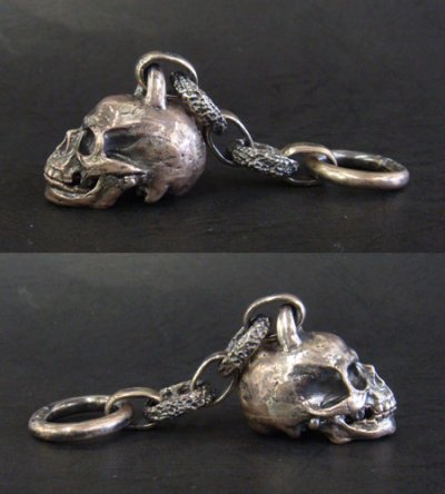 Photo5: Half Large Skull Wallet Hanger