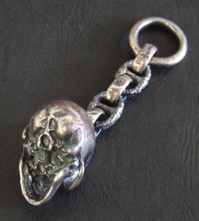 Photo3: Half Large Skull Wallet Hanger