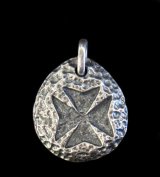 Maltese Cross Blob Pendant