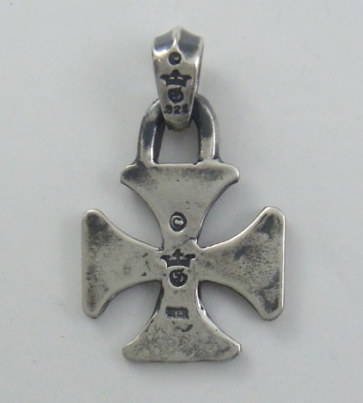 Photo4: Long Iron Cross Pendant