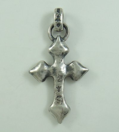 Photo4: Quarter 4 Heart Chiseled Cross With H.W.O Pendant