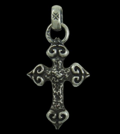 Photo1: Quarter 4 Heart Chiseled Cross With H.W.O Pendant