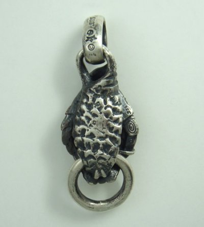 Photo5: Snake head Pendant (Maltese Cross Stamp)