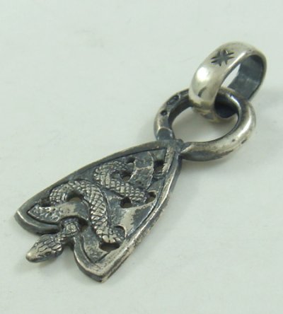 Photo3: Small Snake Belt Tip With H.W.O Pendant