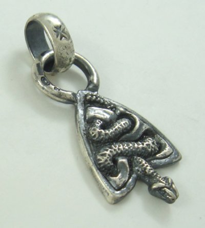 Photo3: Medium Snake Belt Tip With H.W.O Pendant