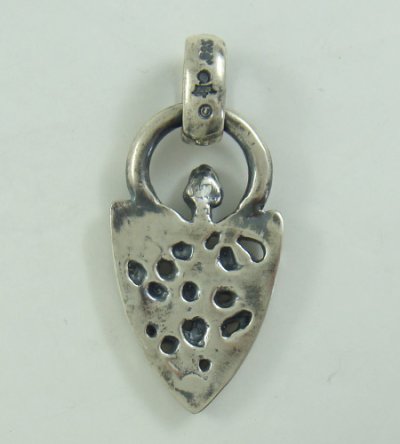 Photo4: Large Snake Belt Tip With H.W.O Pendant