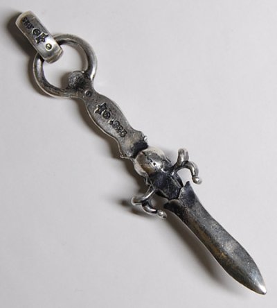 Photo4: Dagger With Skull With H.W.O Pendant