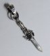 Photo3: Quarter Dagger With Skull Pendant With H.W.O (3)