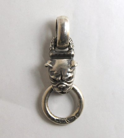 Photo2: Bulldog With Chiseled Loop & Smooth H.W.O Pendant