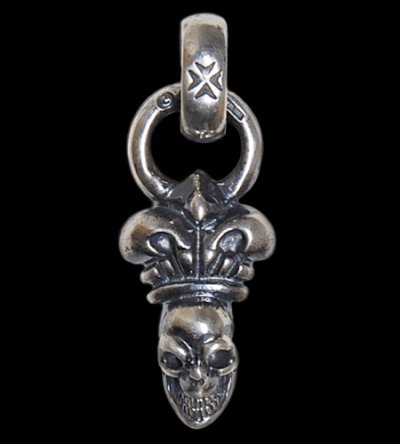 Photo1: Skull & Crown With H.W.O Pendant