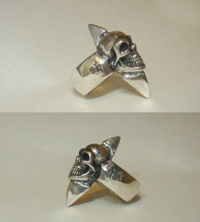 Photo5: Skull with Spike Ring