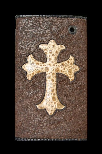 Photo2: Frog Traditional Cross Inlay Elephant Long Wallet