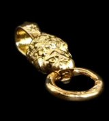 18k Quarter Lion Pendant