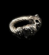 Quarter Bolo Neck Bulldog Cable Wire Bangle Ring