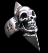 Skull with Spike Ring (Flat ring)