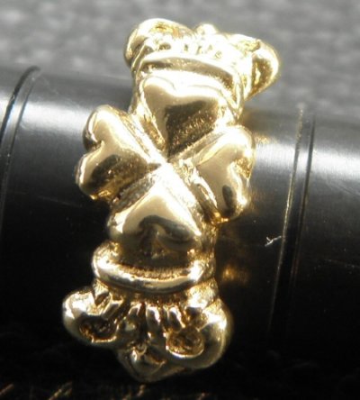 Photo2: Gold Small 4Heart Crown Ring