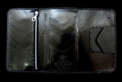 Photo2: Stingray Cross Inlay Buffalo Long Wallet