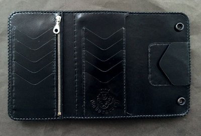 Photo2: Water Buffalo Plain Long Wallet