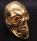 Photo4: Gold Old Skull Full Face Ring [Pure Gold Color Finish]