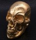 Photo7: Gold Old Skull Full Face Ring [Pure Gold Color Finish]