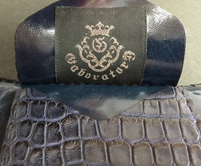 Photo3: Crocodile Horn Back Long Wallet