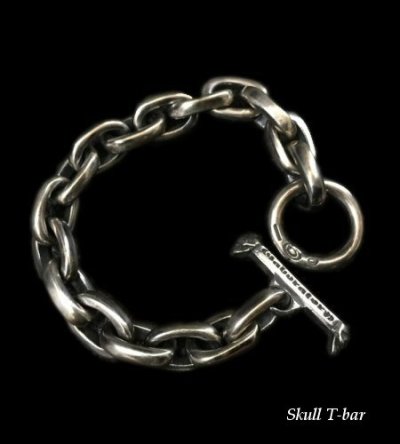 Photo2: Master Oval Chain Links Bracelet