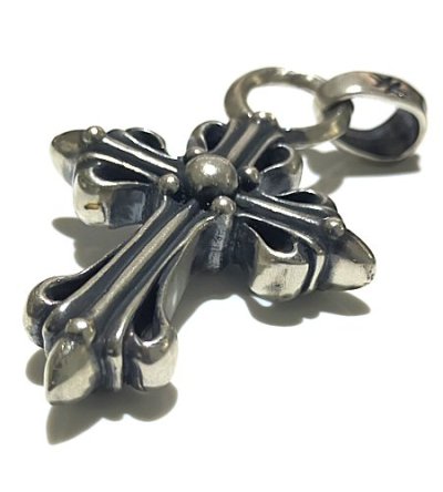 Photo2: Half Master Art Nouveau Cross Pendant