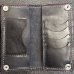 Photo2: Cow Leather Art Work Biker Wallet (2)