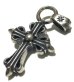 Photo7: Half Master Art Nouveau Cross Pendant
